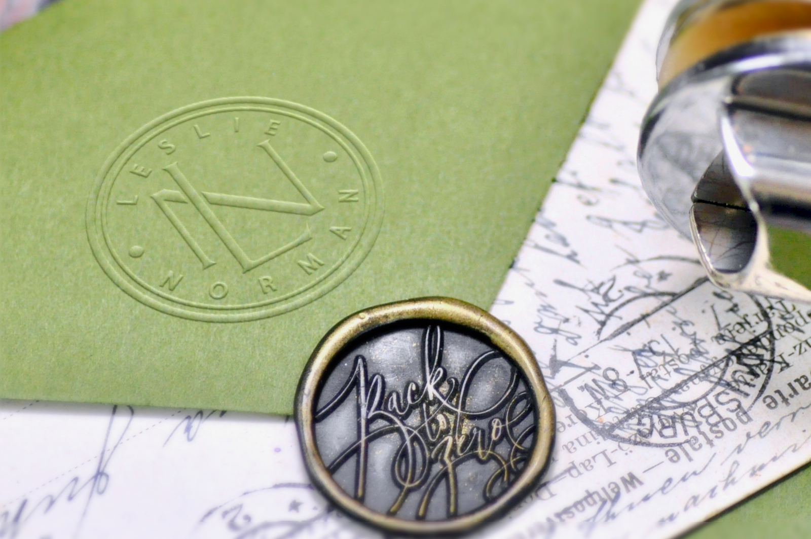 Double Interlock Monogram Embosser - Backtozero B20 - Design Your Own, Double Initials, Embosser, embosserintermono, Monogram, monogram embosser