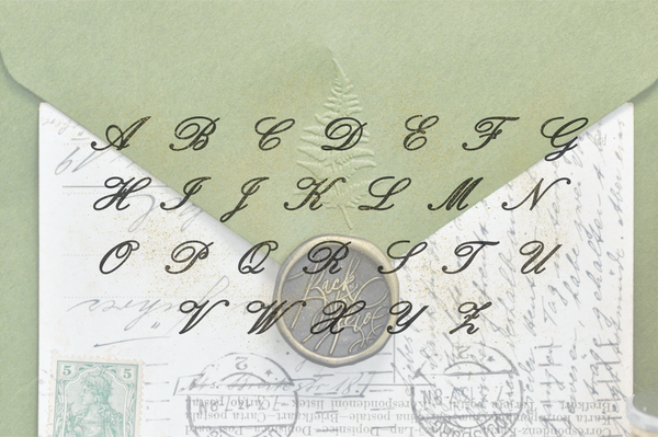 Double Script Initials Ampersand Monogram Embosser | Backtozero B20
