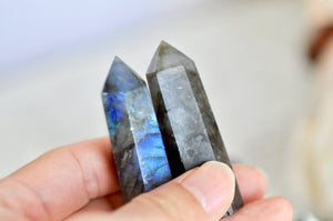 OOAK Labradorite Point Tower Wax Seal Handle