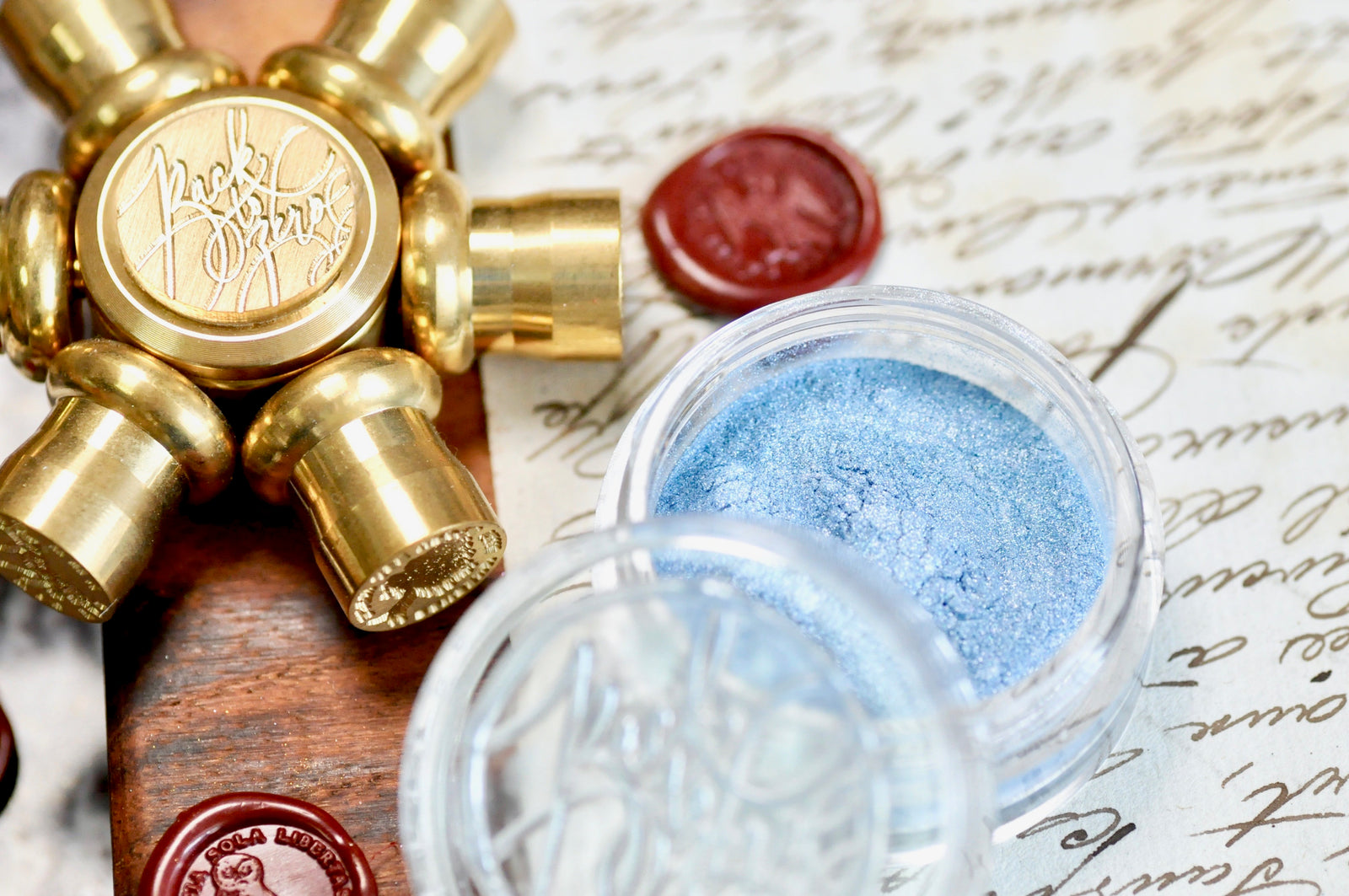 Metallic Highlight Powder for Wax Seal | Light Blue