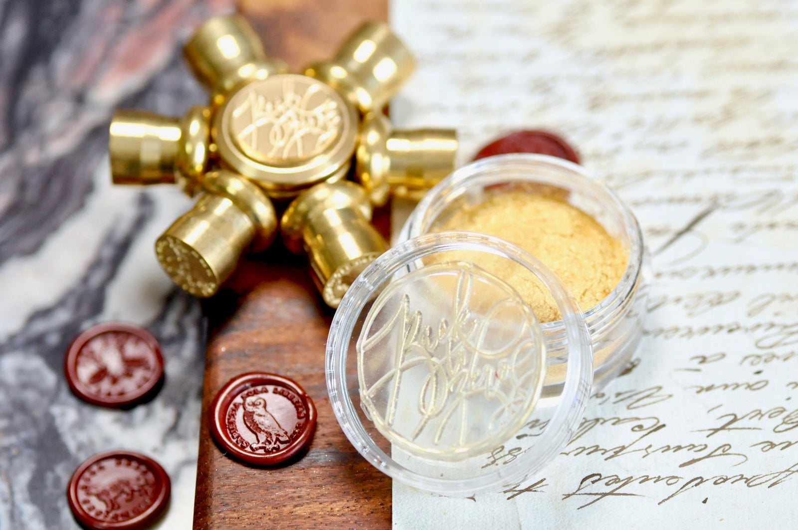 Metallic Highlight Powder for Wax Seal | Light Gold