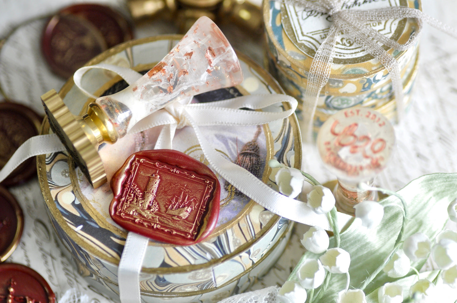 Sailing & Lighthouse 3D Emboss Wax Seal Stamp