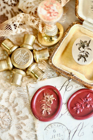 Floral Whispers: In Lieu of Speech Wax Seal Stamp | Lily | Renewed Dignity (Pre-Order / Ship in March)