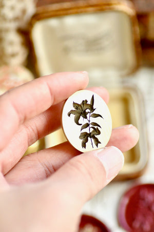 Floral Whispers: In Lieu of Speech Wax Seal Stamp | Lily | Renewed Dignity (Pre-Order / Ship in March)