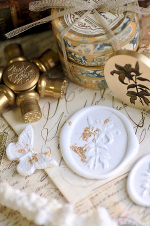 Floral Whispers: In Lieu of Speech Wax Seal Stamp | Lily | Renewed Dignity