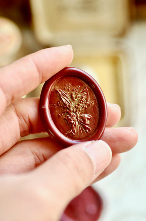 Floral Whispers: In Lieu of Speech Wax Seal Stamp | Lily of the Valley | Joy Returns