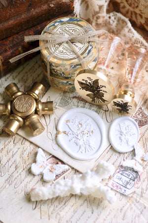 Floral Whispers: In Lieu of Speech Wax Seal Stamp | Lily of the Valley | Joy Returns