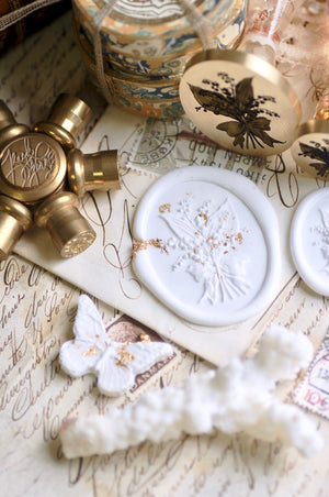 Floral Whispers: In Lieu of Speech Wax Seal Stamp | Lily of the Valley | Joy Returns