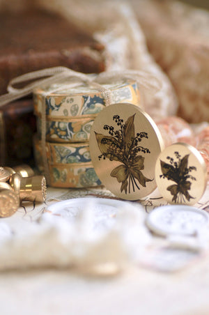 Floral Whispers: In Lieu of Speech Wax Seal Stamp | Lily of the Valley | Joy Returns