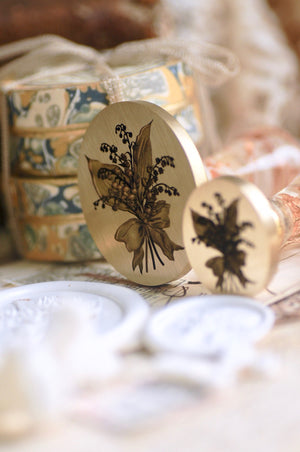 Floral Whispers: In Lieu of Speech Wax Seal Stamp | Lily of the Valley | Joy Returns