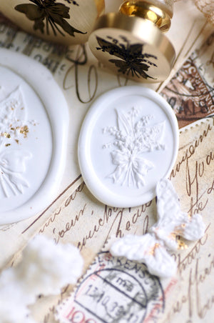 Floral Whispers: In Lieu of Speech Wax Seal Stamp | Lily of the Valley | Joy Returns
