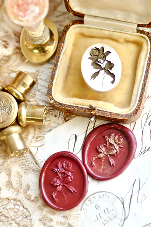 Floral Whispers: In Lieu of Speech Wax Seal Stamp | Magnolia | I Flourish Under Pressure (Pre-Order / Ship in March)