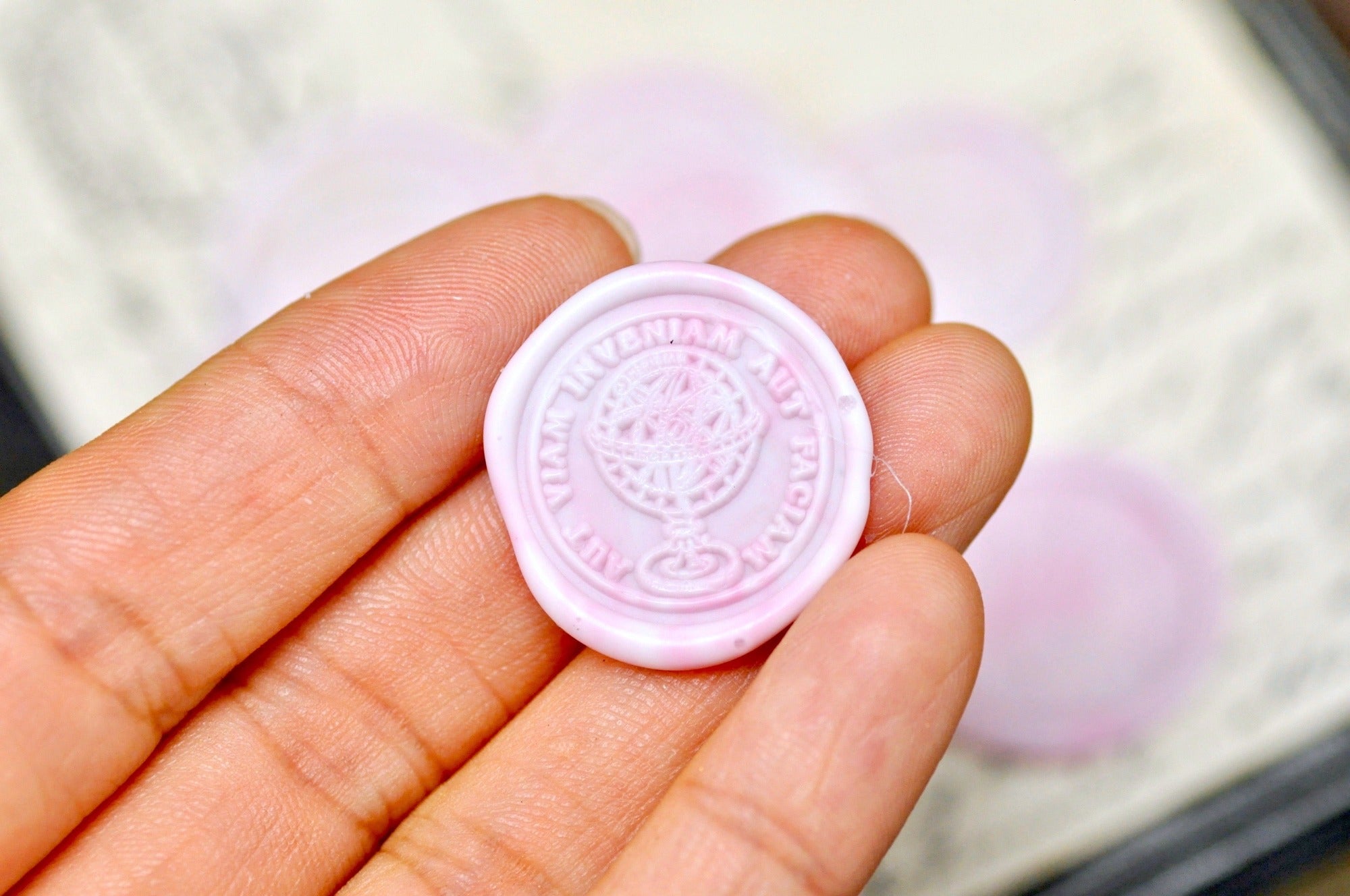 Marble Glue Gun Sealing Wax | Pink & White