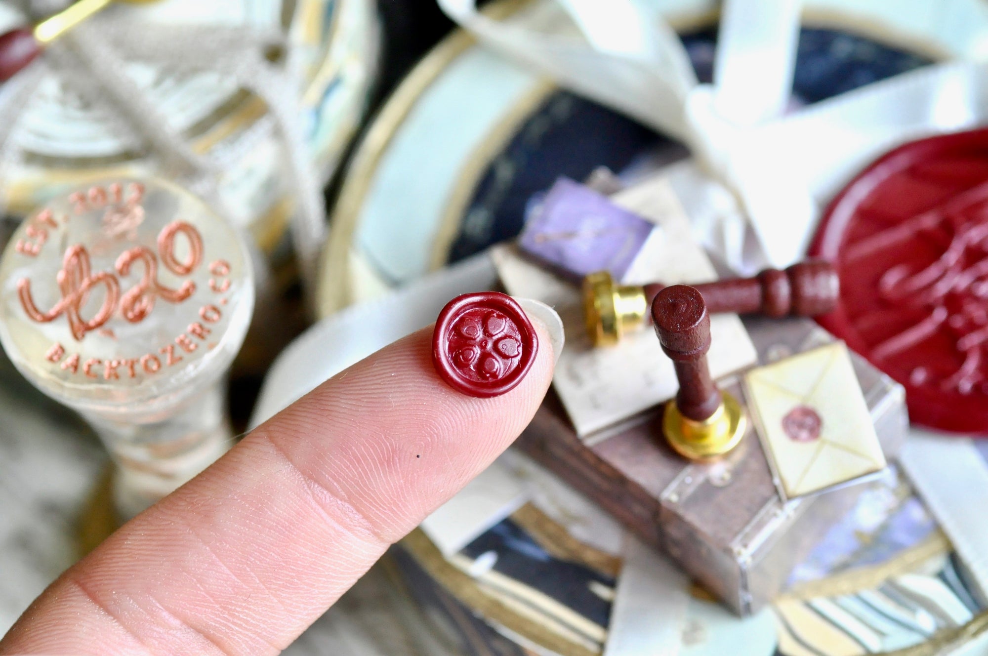 Miniature Wax Seal Stamp | Flower