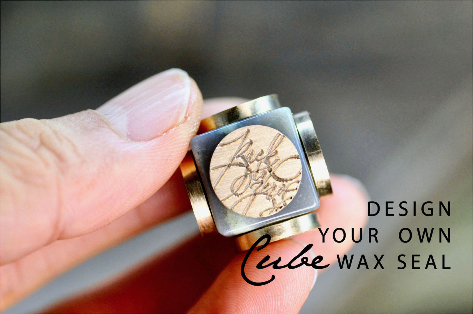 OOAK Design Your Own Cube Wax Seal | Moss Agate - Backtozero B20 - antique, antique inspired, bespoke, cube, Custom, customcube, Design Your Own, natural stone, newarrivals, stone