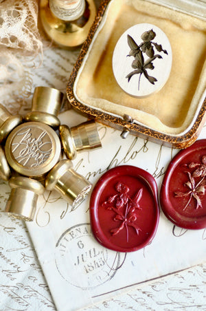 Floral Whispers: In Lieu of Speech Wax Seal Stamp | Lady Slipper Orchid | Rare but Strong (Pre-Order / Ship in March)