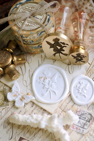 Floral Whispers: In Lieu of Speech Wax Seal Stamp | Lady Slipper Orchid | Rare but Strong