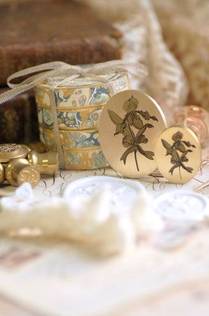 Floral Whispers: In Lieu of Speech Wax Seal Stamp | Lady Slipper Orchid | Rare but Strong