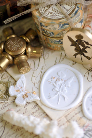 Floral Whispers: In Lieu of Speech Wax Seal Stamp | Lady Slipper Orchid | Rare but Strong