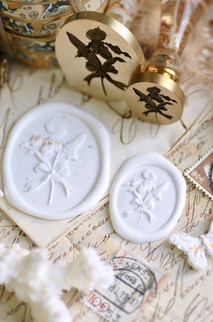 Floral Whispers: In Lieu of Speech Wax Seal Stamp | Lady Slipper Orchid | Rare but Strong