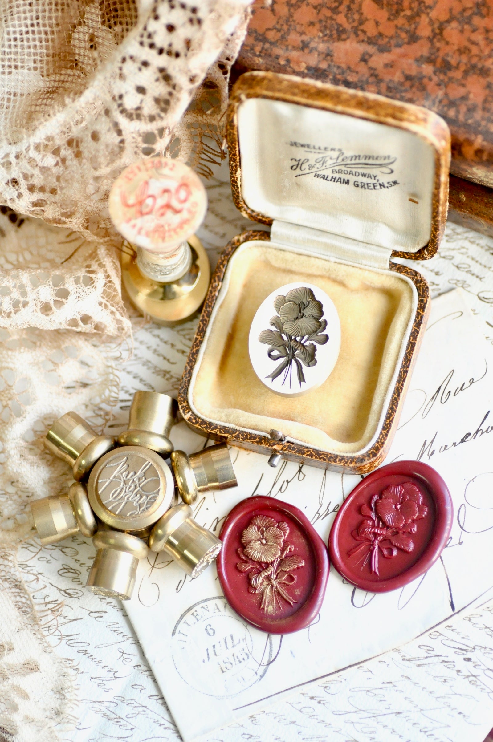 Floral Whispers: In Lieu of Speech Wax Seal Stamp | Pansy | Thoughts of Love (Pre-Order / Ship in March)