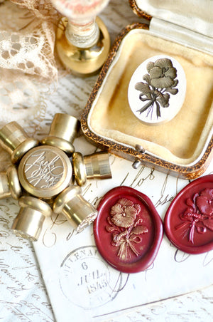 Floral Whispers: In Lieu of Speech Wax Seal Stamp | Pansy | Thoughts of Love (Pre-Order / Ship in March)