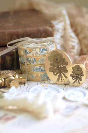 Floral Whispers: In Lieu of Speech Wax Seal Stamp | Pansy | Thoughts of Love (Copy)
