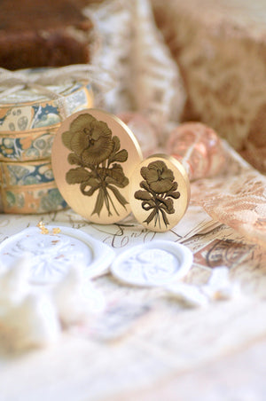 Floral Whispers: In Lieu of Speech Wax Seal Stamp | Pansy | Thoughts of Love (Copy)