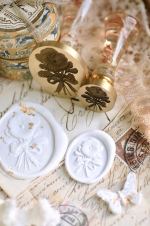 Floral Whispers: In Lieu of Speech Wax Seal Stamp | Pansy | Thoughts of Love (Copy)