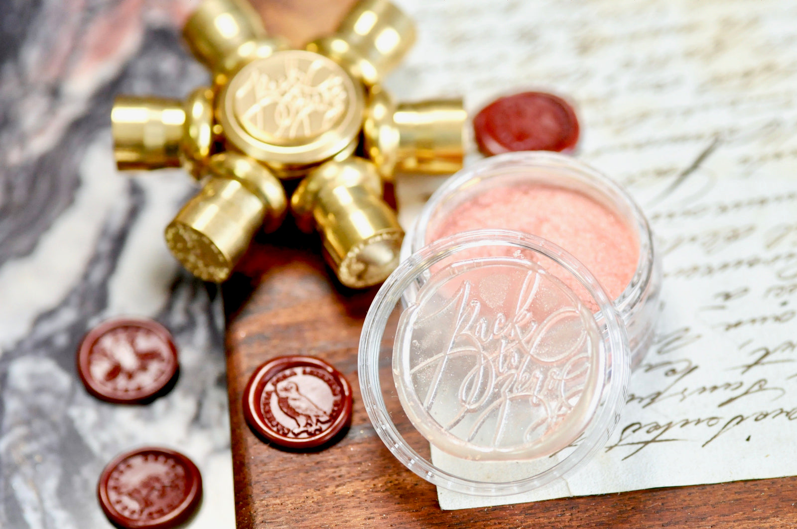 Metallic Highlight Powder for Wax Seal | Peach Gold