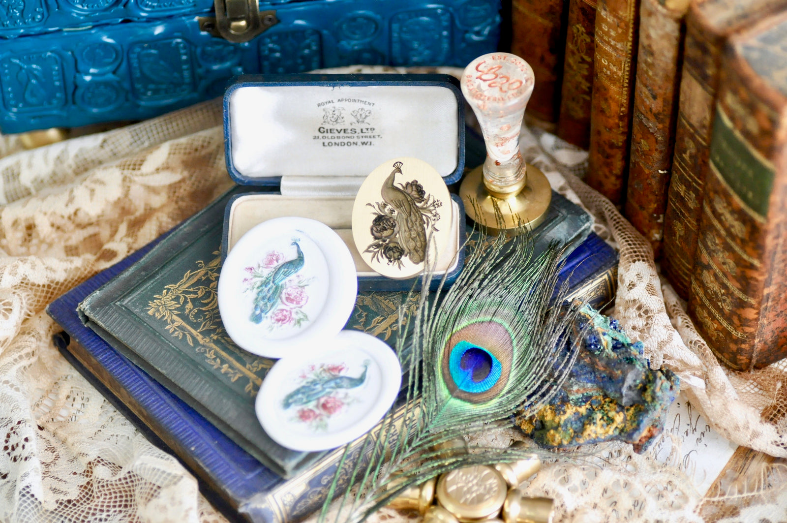 Collector's Edition Wax Seal Stamp | The Peacock | A Regal Pause