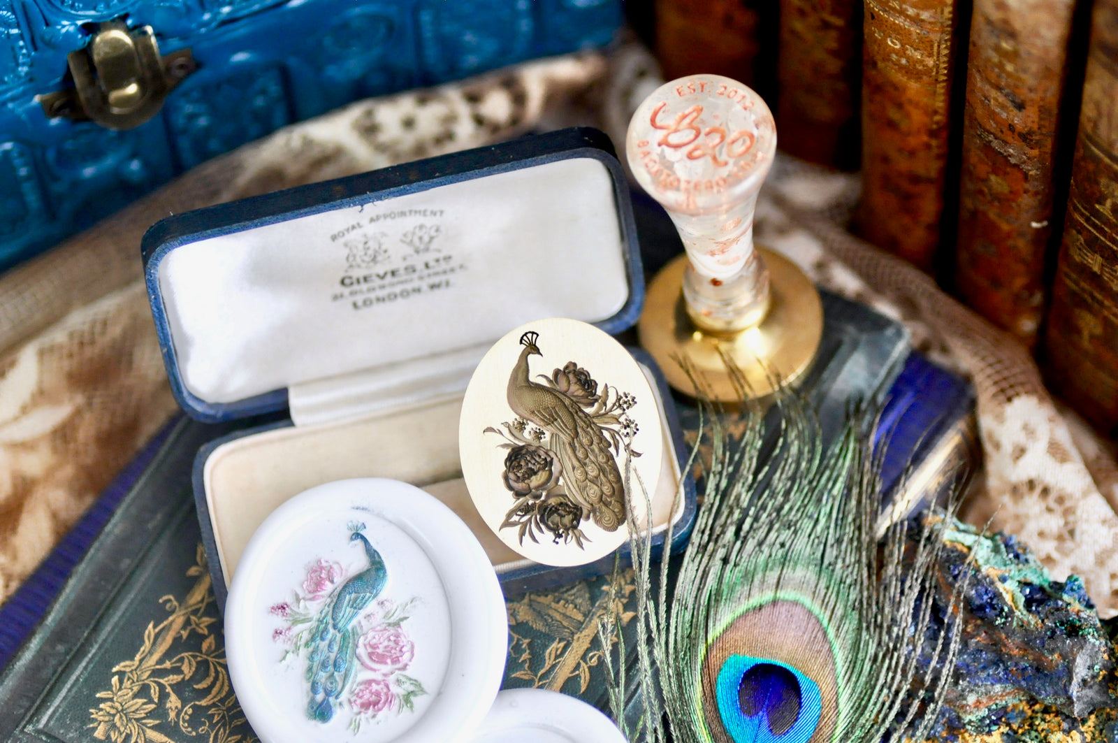 Collector's Edition Wax Seal Stamp | The Peacock | A Regal Pause