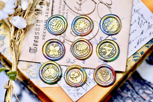 Mini Coneflower Wax Seal Stamp Designed by Petra - Backtozero B20 - botanic, Botanical, collaboration, floral, Flower, galaxy, mini, Nature, newarrivals, petra, Signature, signaturehandle, Woodland