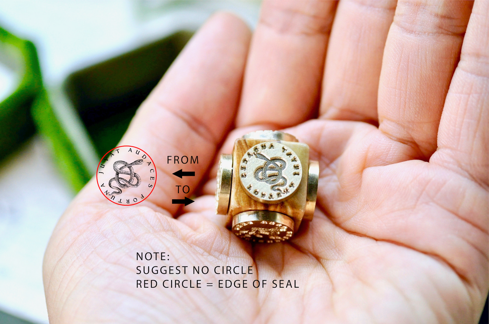 OOAK Design Your Own Cube Wax Seal | Picture Jasper - Backtozero B20 - antique, antique inspired, bespoke, cube, Custom, customcube, Design Your Own, natural stone, newarrivals, Retro, stone