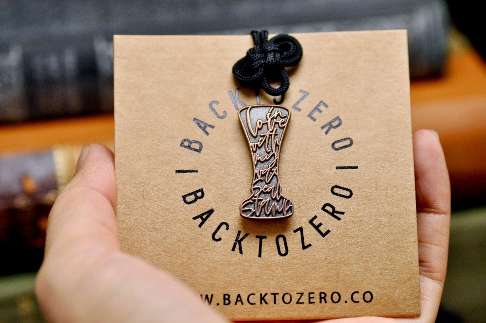 In Love with my Wax Seal Stamp Lapel Pin | Antique Copper - Backtozero B20 - antique copper, atq copper, Copper, enamel, her, him, in love, lapel, metal, metal pin, pin