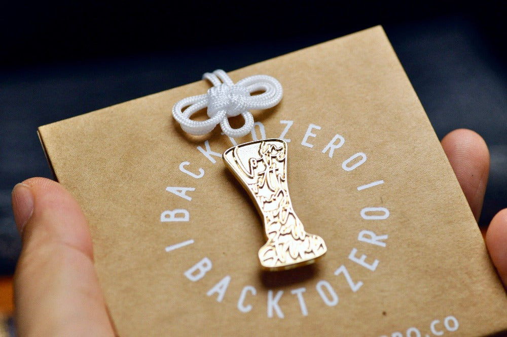 In Love with my Wax Seal Stamp Lapel Pin | Gold - Backtozero B20 - enamel, Gold, her, him, in love, lapel, metal, metal pin, pin