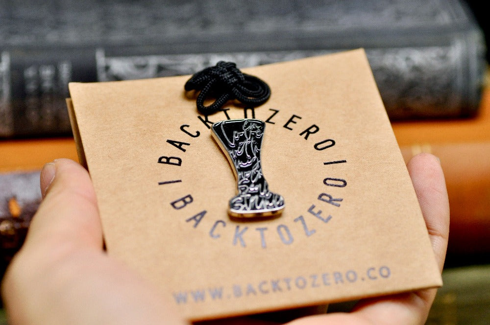 In Love with my Wax Seal Stamp Soft Enamel Pin | Black - Backtozero B20 - Black, enamel, her, him, in love, lapel, metal, metal pin, pin, Silver, soft enamel, soft enamel pin