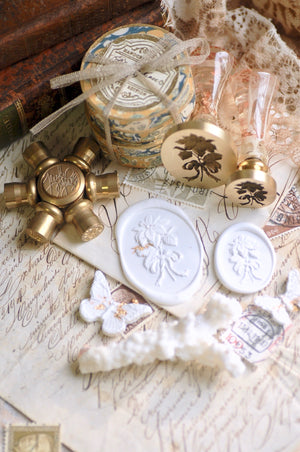 Floral Whispers: In Lieu of Speech Wax Seal Stamp | Poinsettia | Joy in the Present
