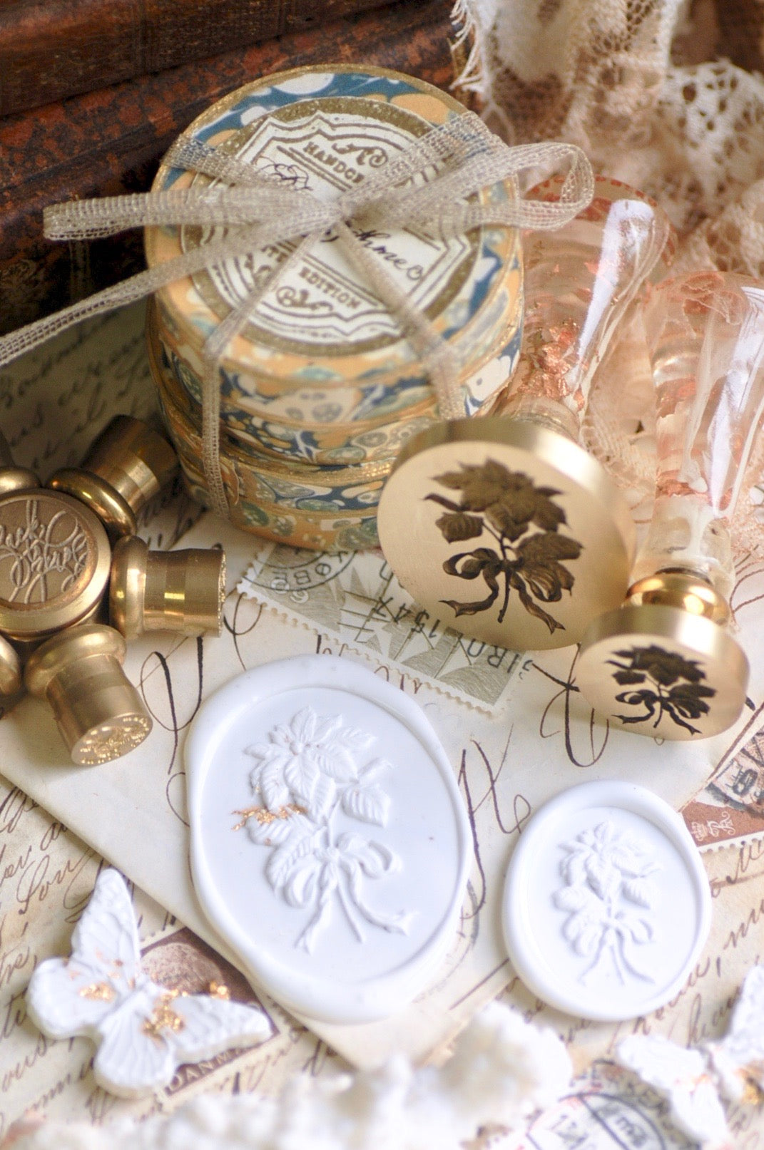 Floral Whispers: In Lieu of Speech Wax Seal Stamp | Poinsettia | Joy in the Present