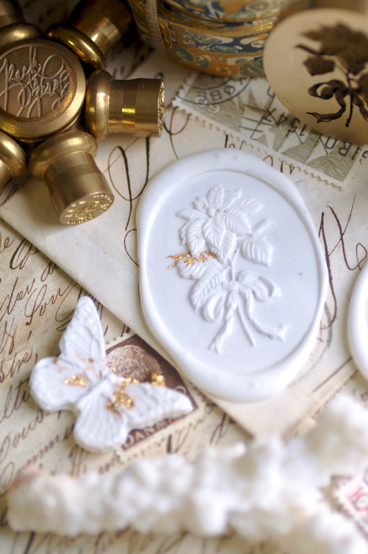 Floral Whispers: In Lieu of Speech Wax Seal Stamp | Poinsettia | Joy in the Present