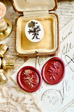 Floral Whispers: In Lieu of Speech Wax Seal Stamp | Poppy | Peace in Dreams (Pre-Order / Ship in March)
