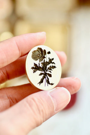 Floral Whispers: In Lieu of Speech Wax Seal Stamp | Poppy | Peace in Dreams (Pre-Order / Ship in March)