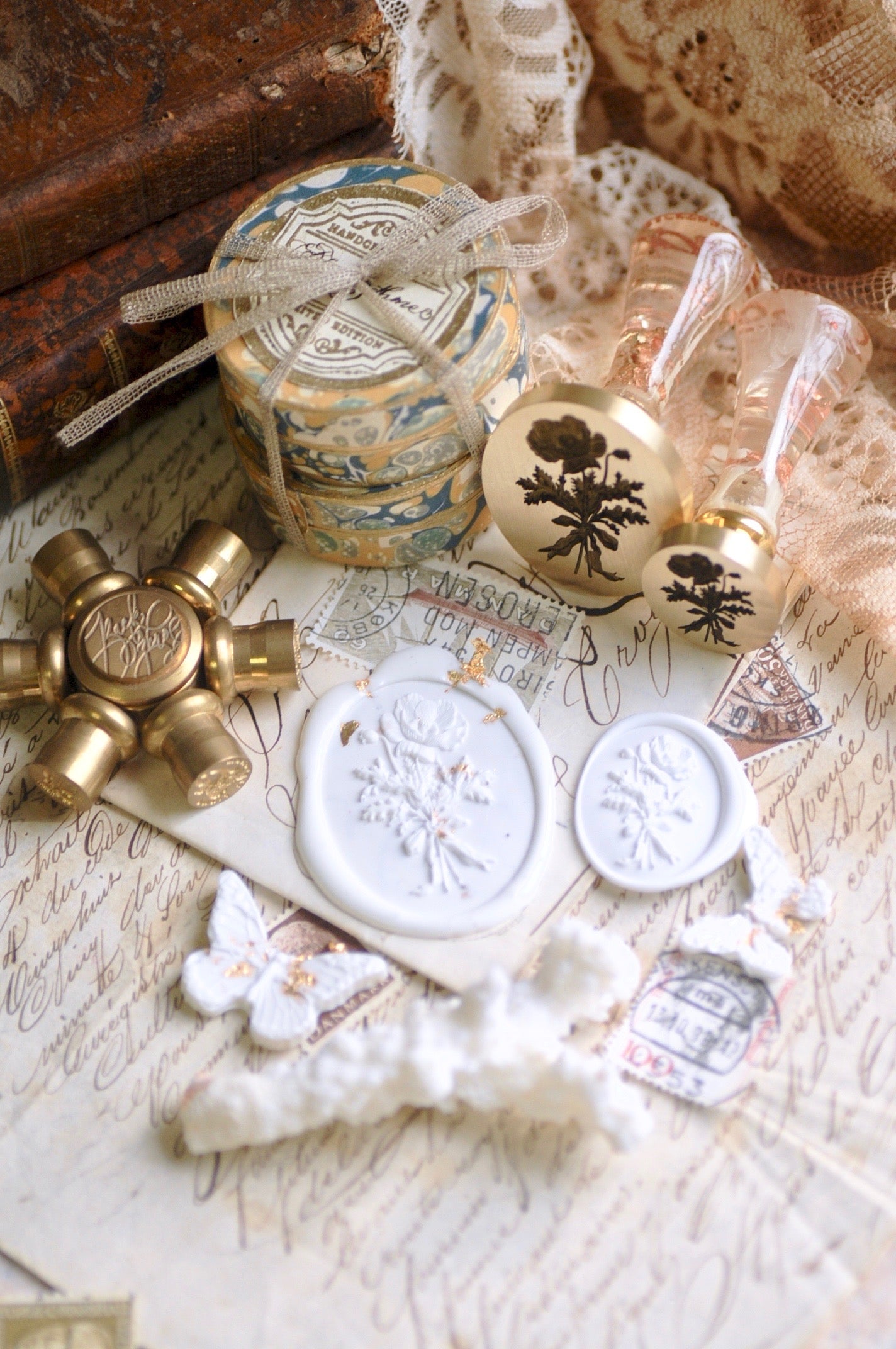 Floral Whispers: In Lieu of Speech Wax Seal Stamp | Poppy | Peace in Dreams