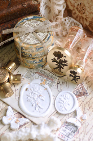 Floral Whispers: In Lieu of Speech Wax Seal Stamp | Poppy | Peace in Dreams