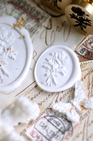 Floral Whispers: In Lieu of Speech Wax Seal Stamp | Poppy | Peace in Dreams