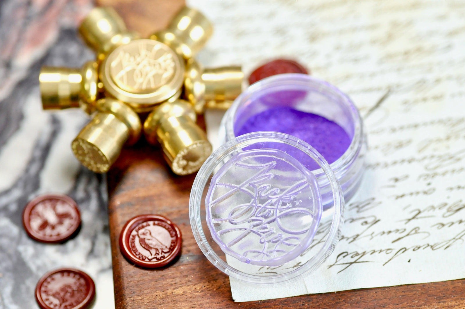 Metallic Highlight Powder for Wax Seal | Purple