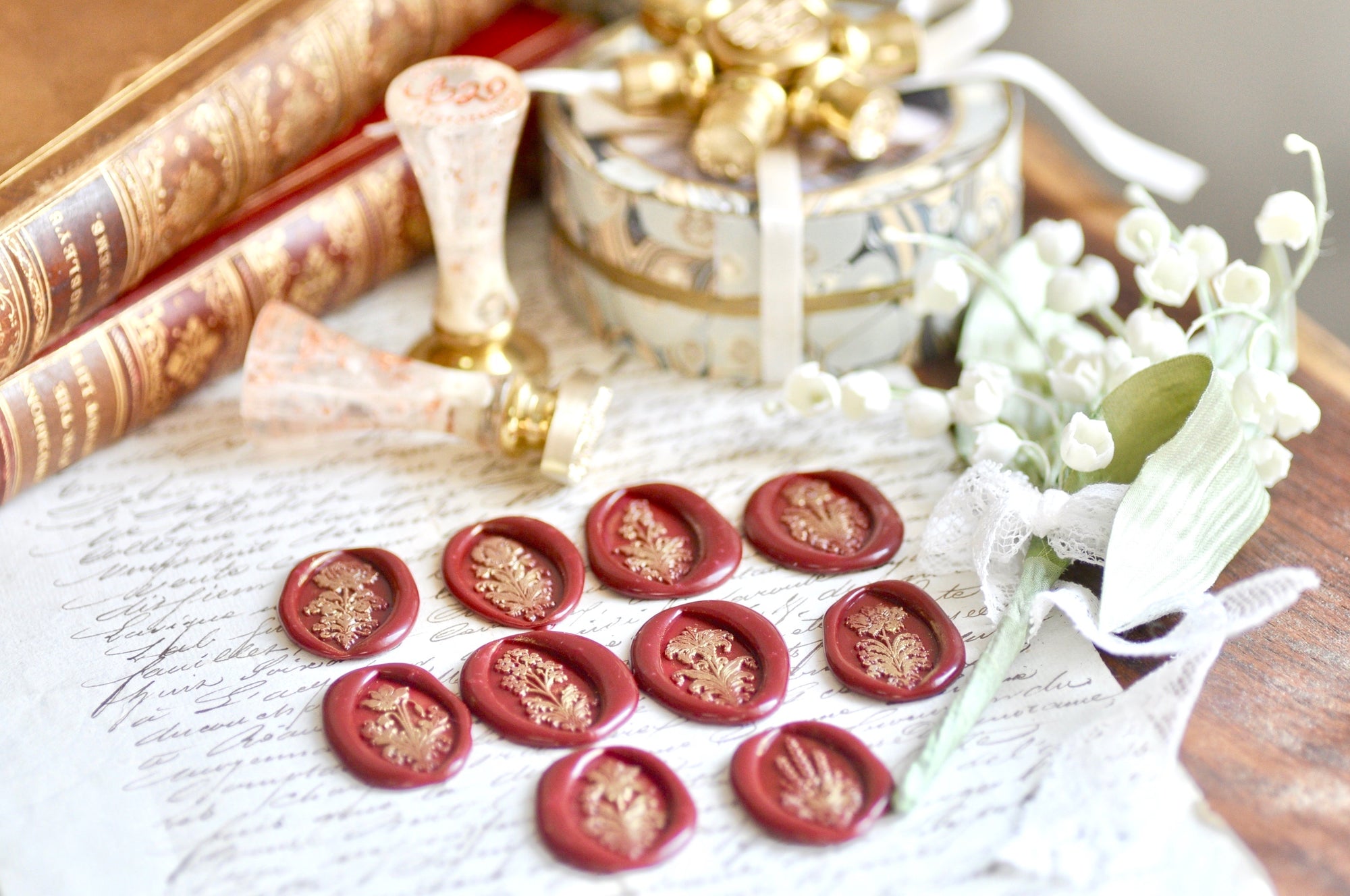 Retro Flower Wax Seal Stamp | Lily of the Valley