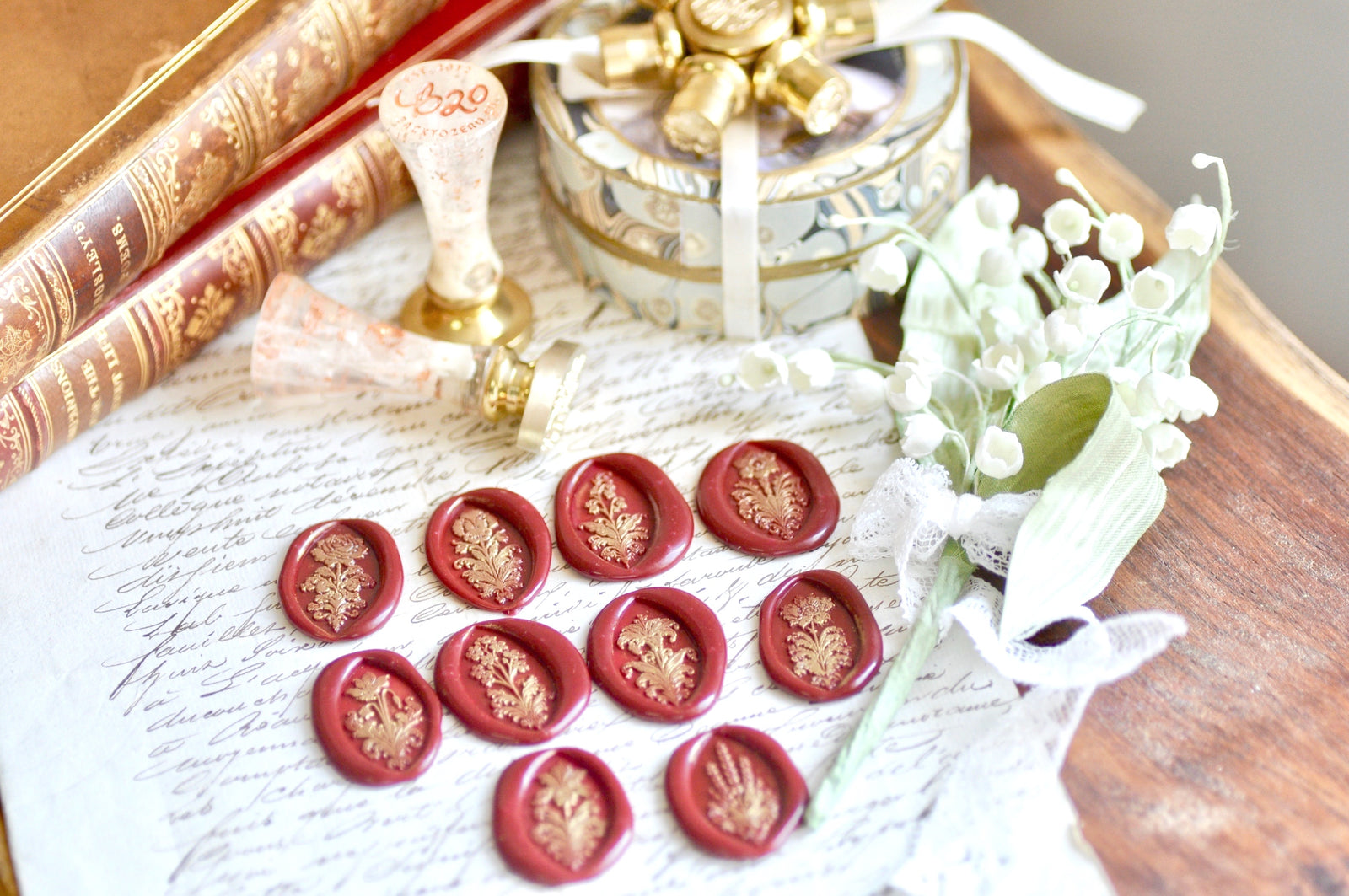 Retro Flower Wax Seal Stamp | Poppy