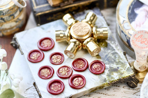 Build Your Retro Flower Mini Wheel Wax Seal