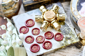 Build Your Retro Flower Mini Wheel Wax Seal